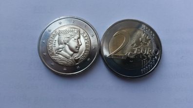 Latvia 2014 UNC 2 Euro Coin