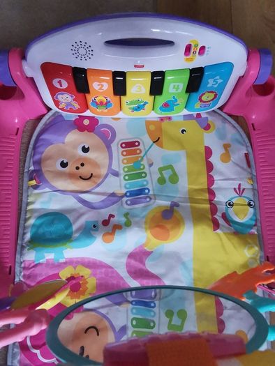 PRICE DROP!!!! Fisher-Price Baby Play Mat | Deluxe Kick & Play Baby Play Gym for Newborn Baby to 3 Year Olds with Light Up Piano, Toys and Comfy Baby Mats for Floor Play | Playmats & Floor Gyms - Pink