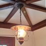Vintage 1970s rustic pendant light Image 3