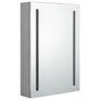 LED Bathroom Mirror Cabinet Concrete Grey 50x13x70 cm Image 3