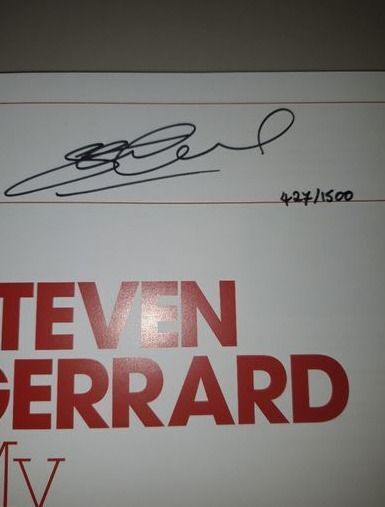Liverpool Legend Steven Gerrard SIGNED Limited Edition Book