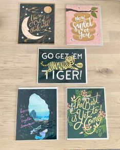 5 Assorted Greeting Cards New & Sealed