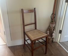 Antique Edwardian Inlaid Farmhouse Chair