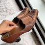 Vintage Ban Dal Two-Tone Brown Leather Heels 4.5 Image 5