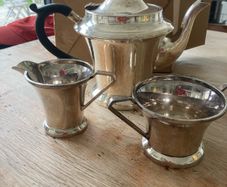 REDUCED! vintage silver plated tea set