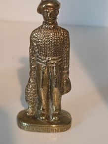 Vintage Solid brass Aran Island Fisherman