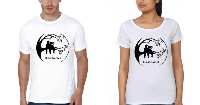 Personalised T-shirts Wedding Love Couple T-shirts Great Gift Present For Valentines Day Idea