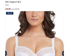 Fantasie Estelle - Side Support Underwire Bra 30F and Briefs S - White - BNWT RRP 70
