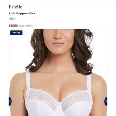 Fantasie Estelle - Side Support Underwire Bra 30F and Briefs S - White - BNWT RRP 70