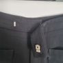 Black Twill, Straight/Wide-Leg Trousers, Size 30" Image 3
