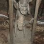 antique african stool Image 3