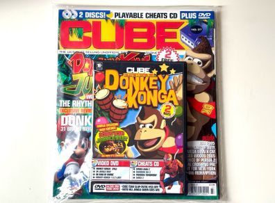 Cube No.37 - Nintendo GameCube Magazine - with Donkey Konga Special Edition 2 Discs