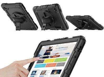 Samsung Galaxy Tab A7 Lite 2021 Case 8.7 inch SM-T220/T225/T227, 360 Rotating Hand Strap] & Kickstand, Drop Proof