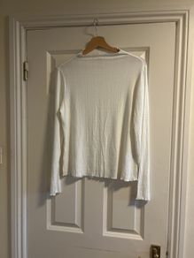 H&M white elasticated top