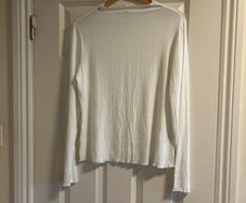H&M white elasticated top