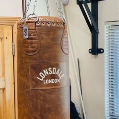 Lonsdale Professional Genuine Leather Punch Bag
