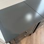 Bedside Locker / Table x2 - Wood - Dark Grey Image 5