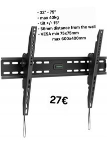 TV Wall Mount Bracket Tilt 32" - 75" TV