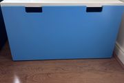Ikea Blue Smastad Bench / Box with Storage