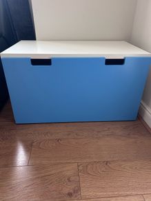 Ikea Blue Smastad Bench / Box with Storage