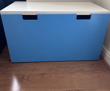 Ikea Blue Smastad Bench / Box with Storage