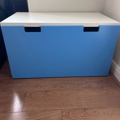 Ikea Blue Smastad Bench / Box with Storage