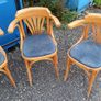 Vintage Thonet style bentwood armchairs  for restoration  7 chairs in total Image 4