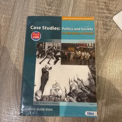 Case Studies: Politics and society in northern ireland leaving certificate history