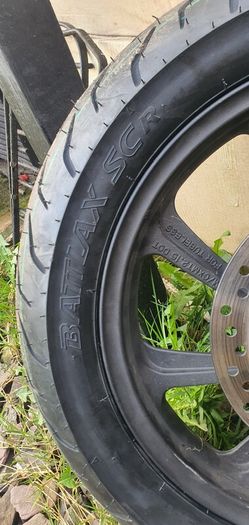 honda pcx front wheel with new tyre