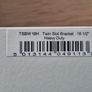 48cm White twin-slot shelf / shelving U-brackets Image 2