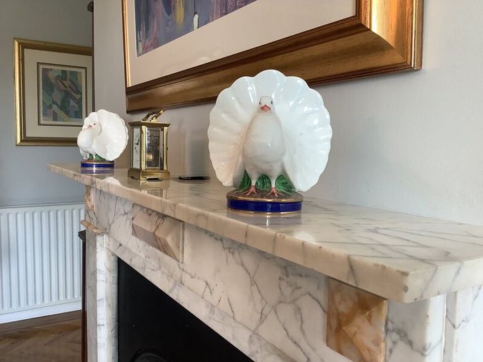 Pair Minton Majolica Posy Holders Circa 1860s