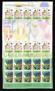 2006 Ireland Europa Commemorative Stamp Sheetlet Plate 1B1B1B1B Fine CDS Used with Dublin cancel of 9th May 2006 (Frist day of issue)
