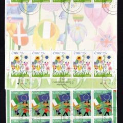 2006 Ireland Europa Commemorative Stamp Sheetlet Plate 1B1B1B1B Fine CDS Used with Dublin cancel of 9th May 2006 (Frist day of issue)