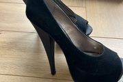 Ladies Black Suede Heels - Carvela