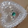 Crystal Glass Trinket/Cladagh Symbol Image 3