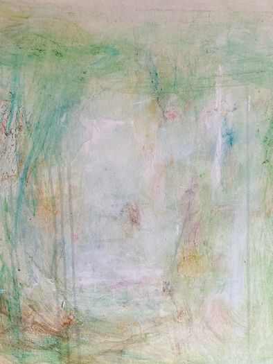 Original Abstract Painting Biophilic Art Neutral Art  Quiet Luxury Art