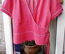 Pindot Cross-over Top