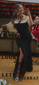 Lipsy black and white dress