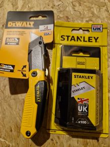Bldes & dewalt utility knife