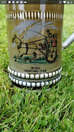 Irish Porcelain Tankards x 4