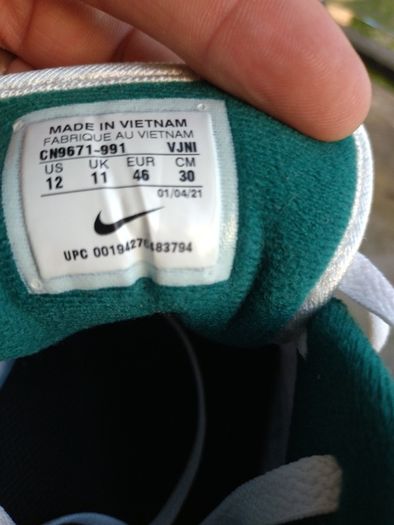 Nike airNike Air Max 1 "By You" Custom (Gold/Navy/Teal) - Size UK 11