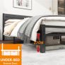 King Size Bed Frame Upholstered Platform Bed Image 2