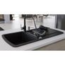 Granite Kitchen Sink Double Basin Black Image 5