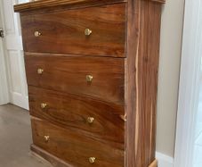 Solid Sheesham / Indian Rosewood 4 Drawer Chest of drawers
