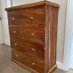 Solid Sheesham / Indian Rosewood 4 Drawer Chest of drawers
