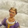 2002 Papo Medieval Attire Queen Approx. 9 cm. Damaged Nose Used Please see photos Image 4