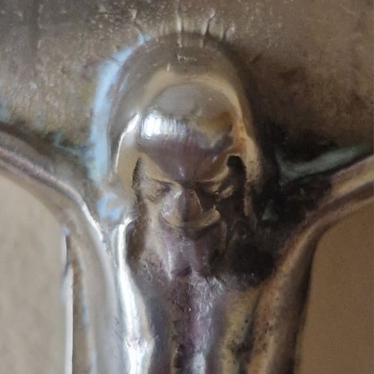 Antique  Brass Angel Holy Water Font Religious Wall Art