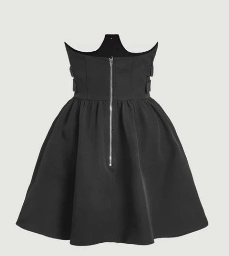 Button Front Flare Hem Skirt