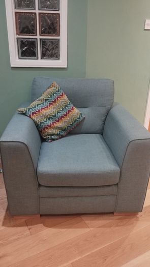 Teal Armchair with cushion