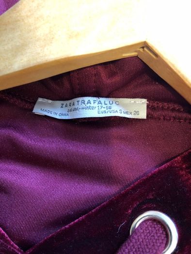 Burgundy Velvet Hoodie